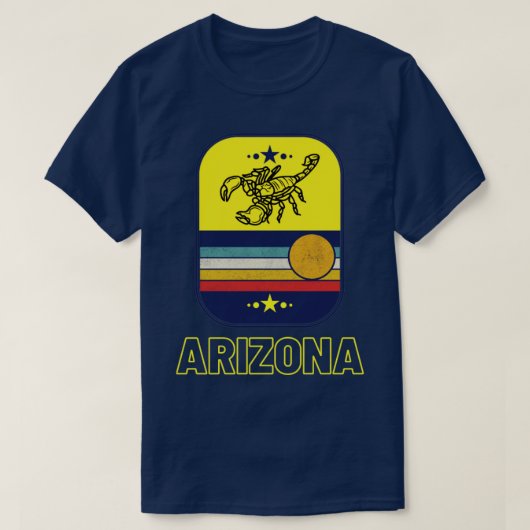 Arizona Scorpion Sonnenwärme und Skorpione T-Shirt (Design vorne)
