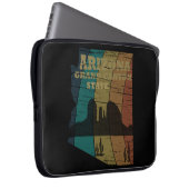 Arizona Sedona Landkarte des Canyon Landschaft Ret Laptopschutzhülle (Vorne Rechts)