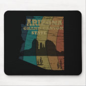 Arizona Sedona Landkarte des Canyon Landschaft Ret Mousepad (Vorne)