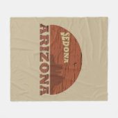 Arizona Sedona Landschaft az Vintag Fleecedecke (Vorderseite (Horizontal))
