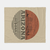 Arizona Sedona Landschaft az Vintag Fleecedecke (Vorderseite (Horizontal))