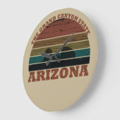 Arizona sedona Landschaft Retro Große Wanduhr (Winkel)