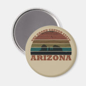 Arizona sedona Landschaft Retro Magnet (Vorderseite/Rückseite)