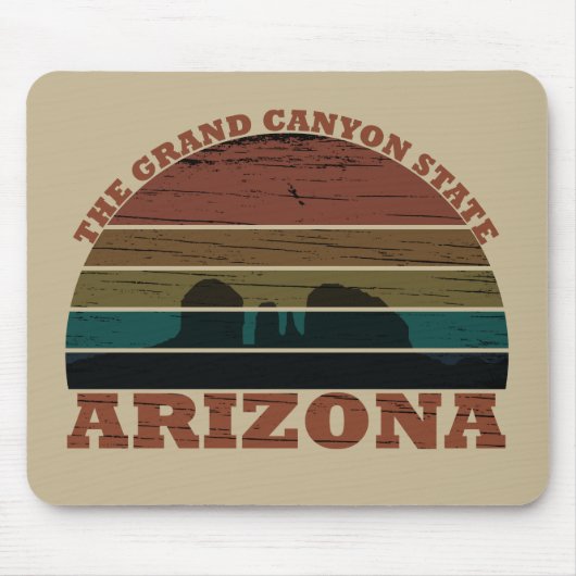 Arizona sedona Landschaft Retro Mousepad (Vorne)