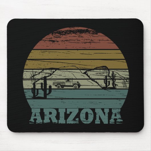 Arizona Sedona Landschaft Vintag az retro Mousepad (Vorne)