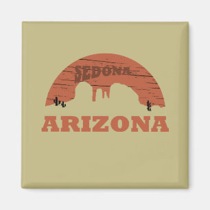 Arizona Sedona Landschaft Vintage AZ Retro Magnet