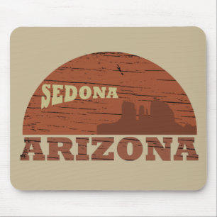 Arizona Sedona Landschaft Vintage AZ Retro Mousepad