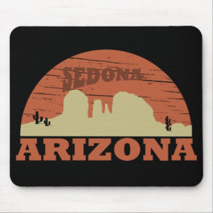 Arizona Sedona Landschaft Vintage AZ Retro Mousepad