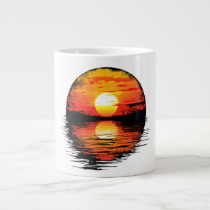 Arizona Sedona Vintage-Sonnenuntergang Retro az Ka Jumbo-Tasse