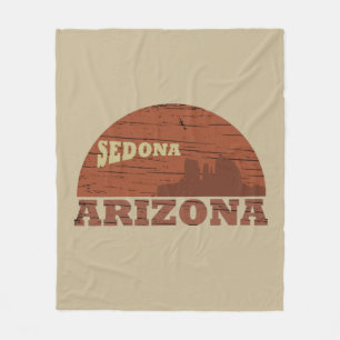 Arizona sedona Vintager Sonnenuntergang Fleecedecke