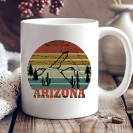 Arizona Sedona Vintager Sonnenuntergang Retro az Kaffeetasse