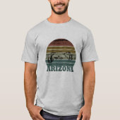 Arizona Sedona Vintager Sonnenuntergang Retro az T-Shirt (Vorderseite)