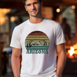 Arizona Sedona Vintager Sonnenuntergang Retro az T-Shirt