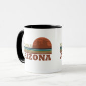 Arizona Sedona Vintager Sonnenuntergang Tasse (Vorderseite Links)