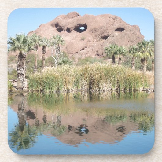 Arizona Sehenswürdigkeit Foto Loch im Rock Phoenix Getränkeuntersetzer (Vorderseite)