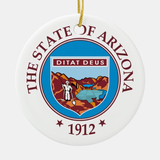Arizona Sign Keramik Ornament (Vorne)