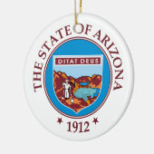 Arizona Sign Keramik Ornament (Links)