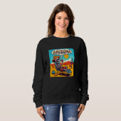 Arizona Skeleton Bone Trockene Hitze Sweatshirt (Vorne ganz)