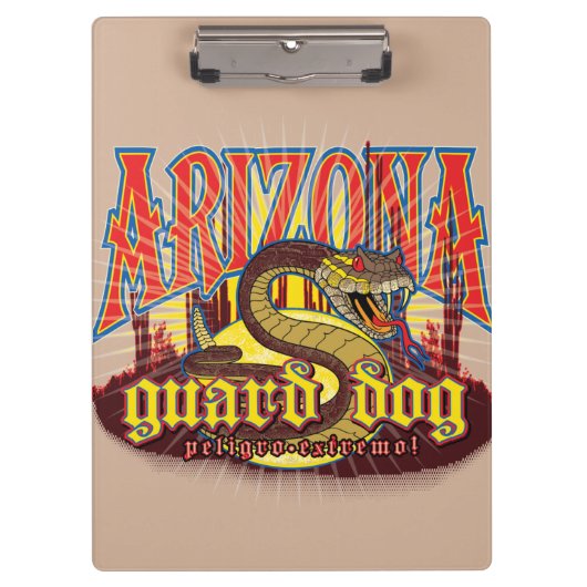 Arizona Snake Art Klemmbrett (Vorderseite)