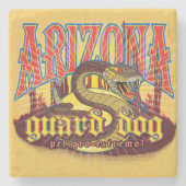 Arizona Snake Art Steinuntersetzer (Vorderseite)