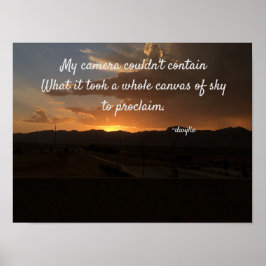 Arizona-Sonnenuntergang Poster