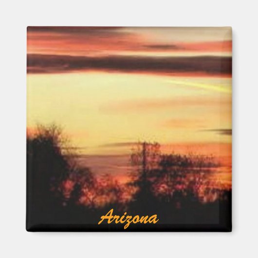 Arizona-Sonnenuntergangsmagnet Magnet (Vorne)