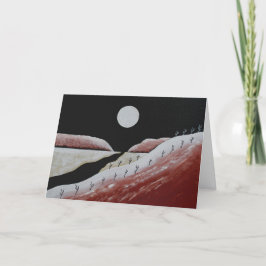 Arizona Southwest Wüste Folk Art Grußkarte Feiertagskarte