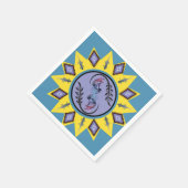 Arizona Southwestern Sun Kokopelli Serviette (Ecke)