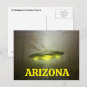 ARIZONA SPACESHIP UFO Postkarte (Vorne/Hinten)