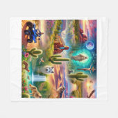 Arizona Spirituelle Reise Fleecedecke (Vorderseite (Horizontal))