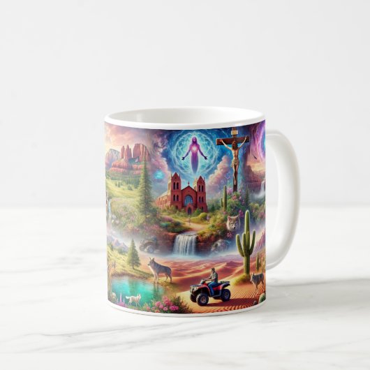 Arizona Spirituelle Reise Kaffeetasse (VorderseiteRechts)