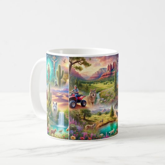 Arizona Spirituelle Reise Kaffeetasse (Vorderseite Links)