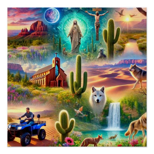 Arizona Spirituelle Reise Poster (Vorderseite)