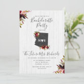 Arizona Staat Blumenkohl Junggeselinnen-Abschied E Einladung (Stehend Vorderseite)