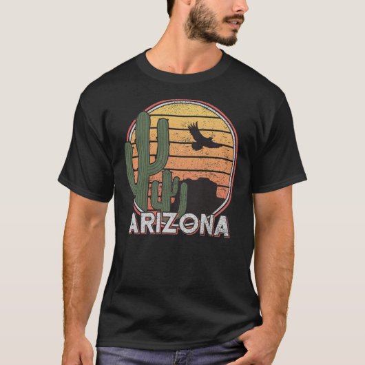Arizona Staat Geschenk Souvenir Retro Arizona  T-Shirt (Vorderseite)