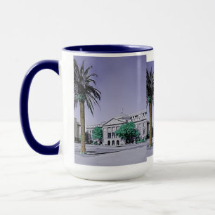 Arizona Staat Hauptstadt Retro mit Touch der Farbe Tasse