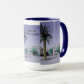 Arizona Staat Hauptstadt Retro mit Touch der Farbe Tasse (VorderseiteRechts)