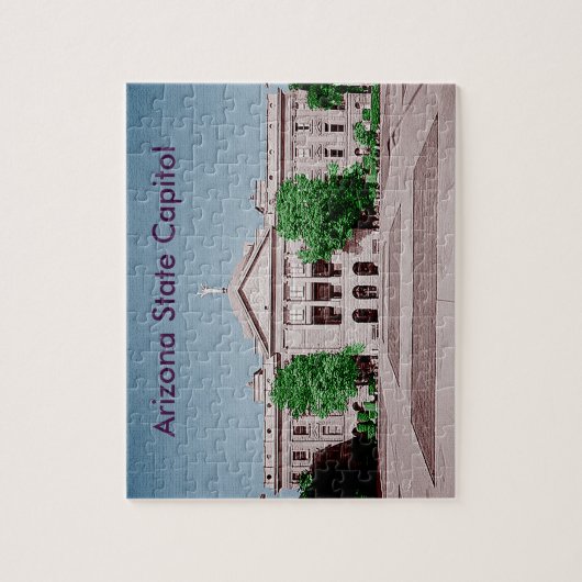Arizona Staat Hauptstadt Tinted Colorized Puzzle (Vertikal)