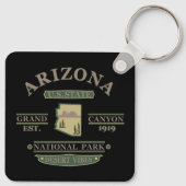 arizona Staat Karte Schlüsselanhänger (Rückseite)
