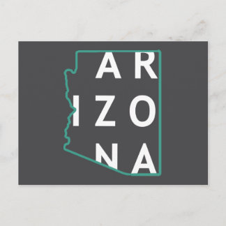 Arizona Staat Kontur Postkarte