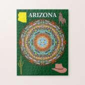 Arizona Staat Mandala Puzzle (Vertikal)