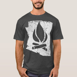 Arizona Staat Map Camping Camper Außenanlagen T-Shirt