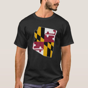 ARIZONA STAAT MAP MARYLAND MD Flag Roots Men Women T-Shirt