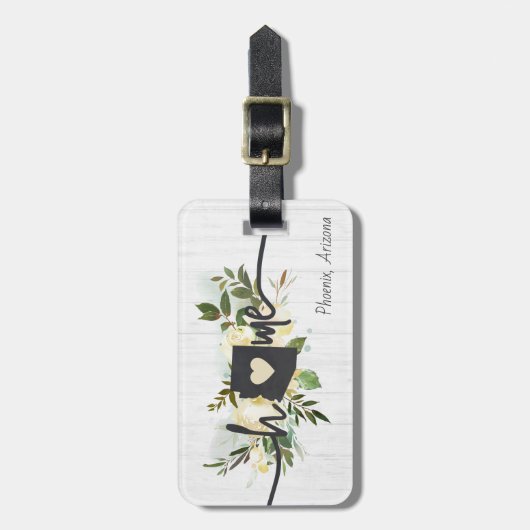 Arizona Staat Personalisiert Ihre Zuhause City Rus Gepäckanhänger (Vorderseite vertikal)