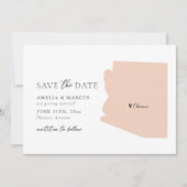 Arizona Staat Save the Date Card Einladung (Vorderseite)