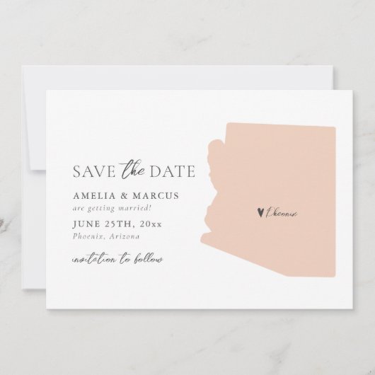 Arizona Staat Save the Date Card Einladung (Vorderseite)