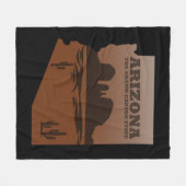 Arizona Staat Sedona Nationalpark Canyon Fleecedecke (Vorderseite (Horizontal))