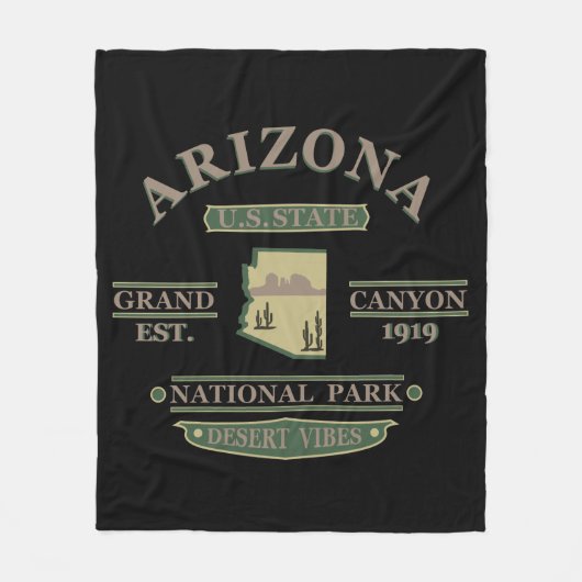 Arizona Staat Sedona Nationalpark Canyon Fleecedecke (Vorderseite)
