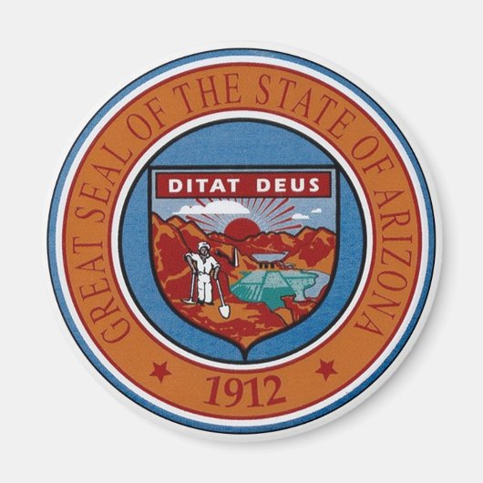 Arizona Staat Siegel Magnet (Vorne)