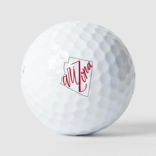 Arizona | Staat Typografy Design Golfball (Vorderseite)